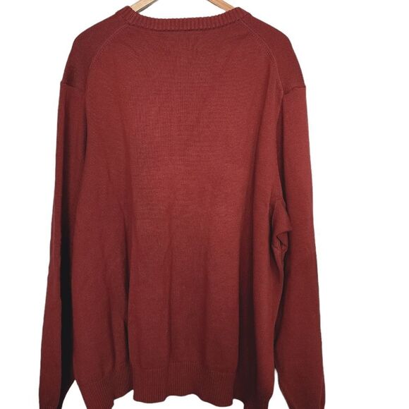DULUTH Trading Co Men's 2XL Tall Strongarm Cotton Crew Sweater Maroon NWT - Picture 3 of 5